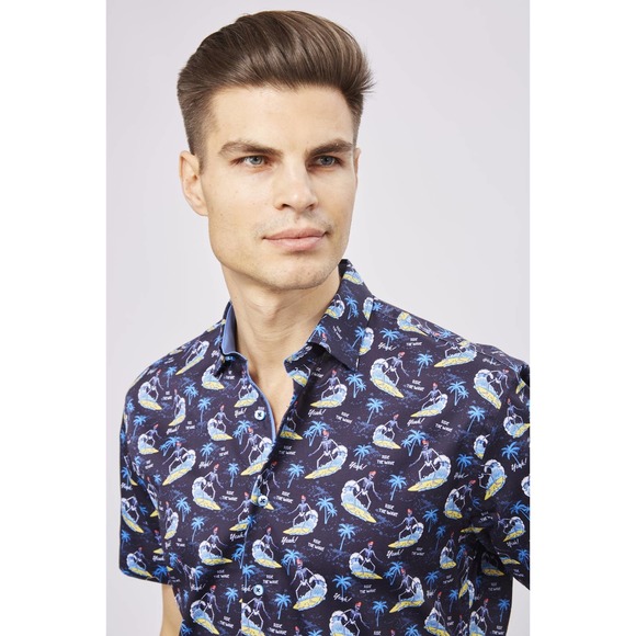 Luchiano Visconti SS23 Surfing Skeletons Shirt (medium) - Picture 4 of 5